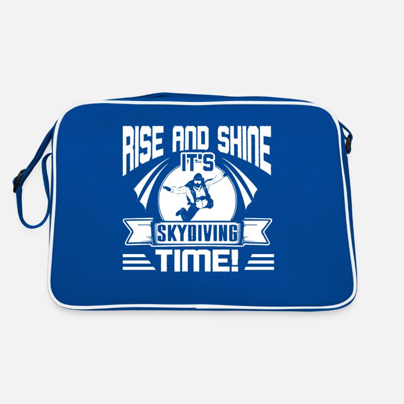 Rise And Shine It's Skydiving Time Retro Bag