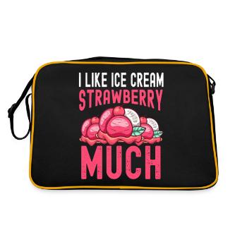 Sundae J’aime beaucoup la fraise Crème - Sac Retro - noir/or - Dos
