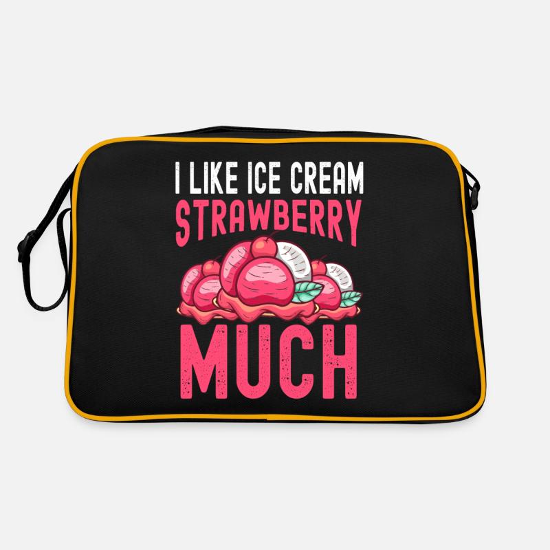 Sundae I Like Strawberry Much Cream Retro Bag