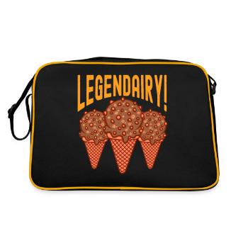 Sundae Gelato Legendairy Scoop Crème - Sac Retro - noir/or - Dos