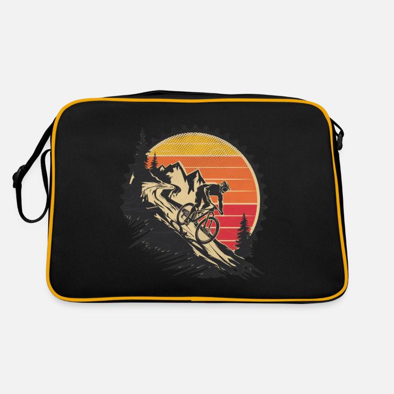 vtt - velo hors route - cyclisme - Sac Retro - noir/or