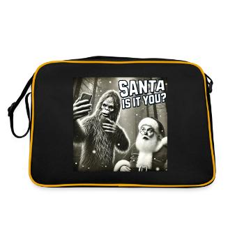 Chats Selfie Père Noël - Sac Retro - noir/or - Dos