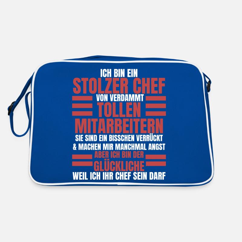 Ich Bin Ein Stolzer Chef Geburtstag Geschenk Retro Tasche