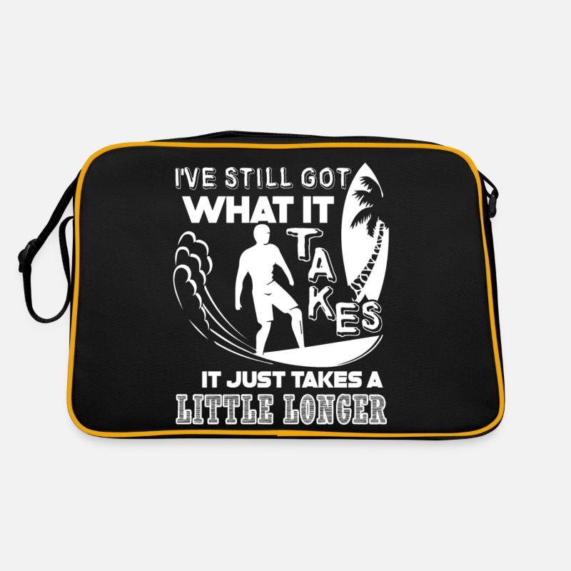Surfing Just Takes A Little Longer Retro Bag