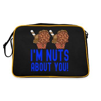 Je suis fou de toi Crème glacée sundae - Sac Retro - noir/or - Dos