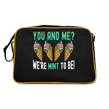 We're Mint To Be Sundae Gelato Cream - Retro Tasche - Schwarz/Gold - Hinten