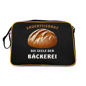 BREAD SOURDOUGH BREAD SOUL OF THE BAKERY - Retro Bag - black/gold - Back