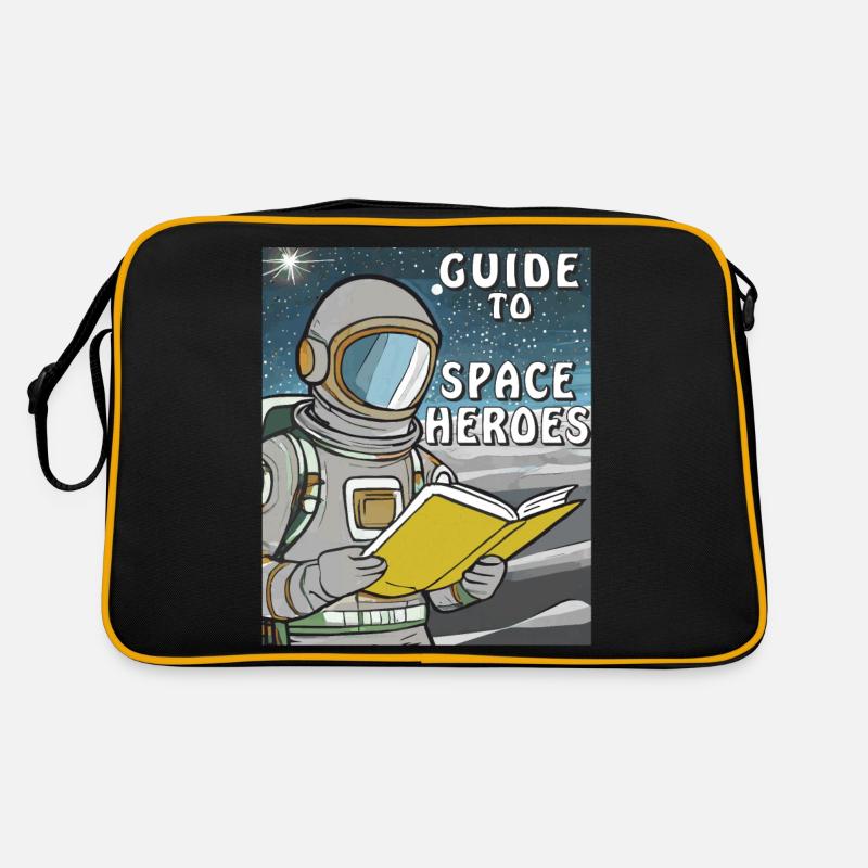ASTRONAUT BUCH GUIDE TO SPACE HEROES Retro Tasche