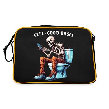 TOILETTE SMARTPHONE FEEL-GOOD - Sac Retro - noir/or - Dos