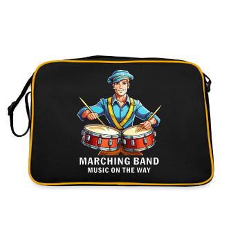 MARCHING BAND MUSIC ON THE WAY - Retro Bag - black/gold - Back