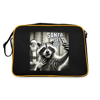 Chats Selfie Père Noël - Sac Retro - noir/or - Dos