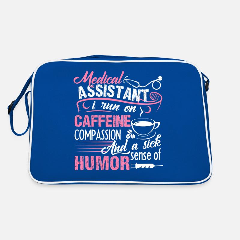 Medical Assistant Run On Caffeine Retro Bag