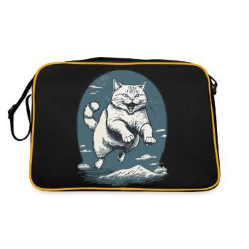 Cat in the Leap - Retro Bag - black/gold - Back