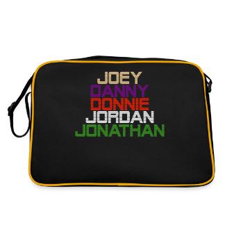 Joey Danny Donnie Jordan Jonathan - Noms rétro - Sac Retro - noir/or - Dos