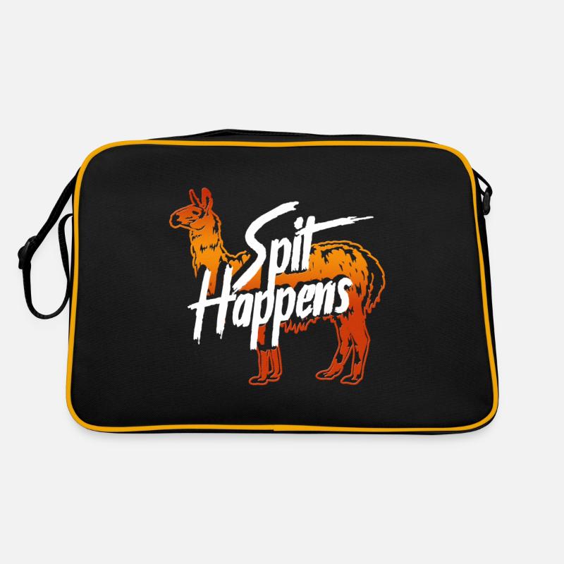 Llama Spit Happens Retro Bag