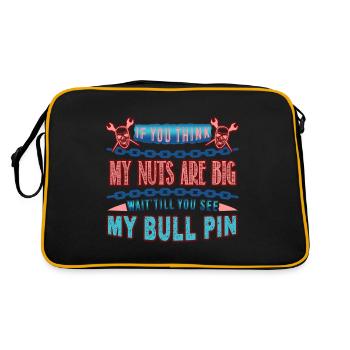 Ironworker See My Bull Pin - Retro Bag - black/gold - Back