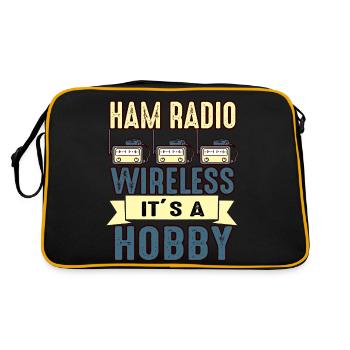 Amateur Wireless It's A Hobby Ham Radio - Retro Bag - black/gold - Back