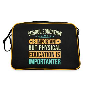 Fanatiques de fitness Éducation physique Importanter - Sac Retro - noir/or - Dos