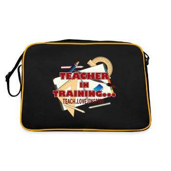 Teacher In Training - Retro Bag - black/gold - Back