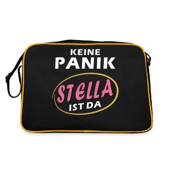 DON'T PANIC STELLA IS HERE - Retro Bag - black/gold - Back
