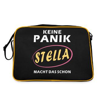 DON'T PANIC STELLA WILL DO IT - Retro Bag - black/gold - Back