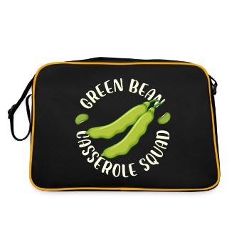 Green Bean Casserole Squad thanksgiving Meal - Retro Bag - black/gold - Back