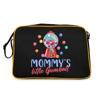 Mommy's Little Gumball Bubblegum Chewing Gum - Retro Tasche - Schwarz/Gold - Hinten