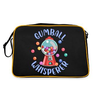 Gumball Whisperer Chewing Gum Retro Bubblegum - Retro Tasche - Schwarz/Gold - Hinten