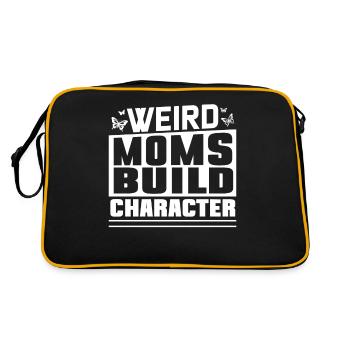 Étranges mamans construisant le caractère - Sac Retro - noir/or - Dos