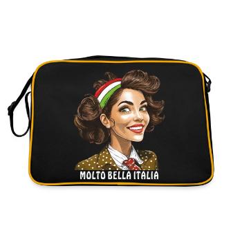 FEMME ITALIE MOLTO BELLA ITALIA - Sac Retro - noir/or - Dos