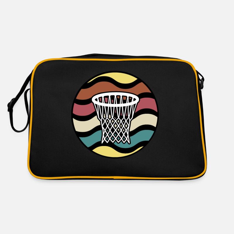 Ballon de basket psychédélique rétro vintage Sac Retro