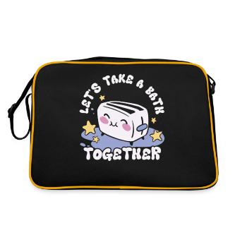 Let's Take A Bath Together Sweet Toaster With - Retro Bag - black/gold - Back