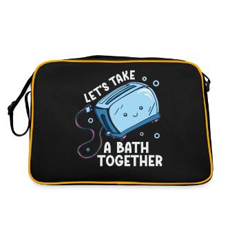 Let's Take A Bath Together Sweet Toaster With - Retro Bag - black/gold - Back