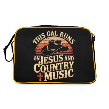 Your Faith and Music Style - Retro Bag - black/gold - Back
