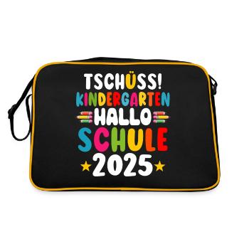 Goodbye Kindergarten Hello School KitaAbsolve 2025 - Retro Bag - black/gold - Back