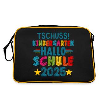 Goodbye Kindergarten Hello School KitaAbsolve 2025 - Retro Bag - black/gold - Back
