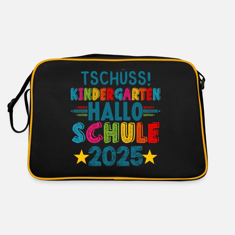 Tschüss Kindergarten Hallo Schule KitaAbsolve 2025 Retro Tasche