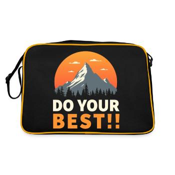 TRENDING QUOTE - Retro Bag - black/gold - Back