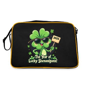 L’ANNÉE DE LA CHANCE - Sac Retro - noir/or - Dos
