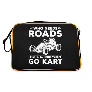 Go Kart Kart Driver Go Kart Racing - Sac Retro - noir/or - Dos