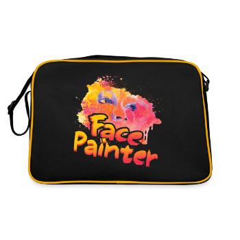Funny Face Painter - Retro Bag - black/gold - Back
