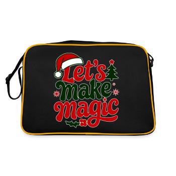 magie de noel - Sac Retro - noir/or - Dos