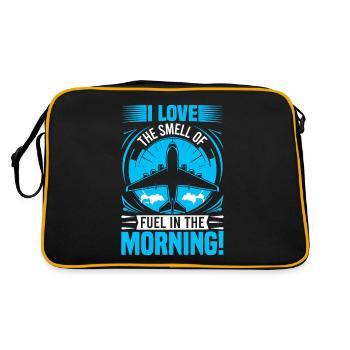 J’adore l’odeur du kérosène le matin ! - Sac Retro - noir/or - Dos