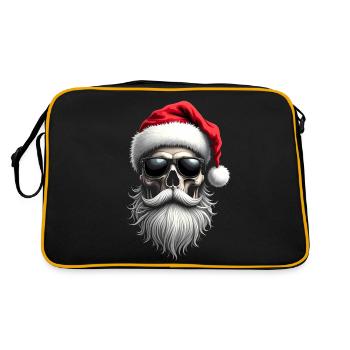 Weihnachts Outfit - Retro Tasche - Schwarz/Gold - Hinten
