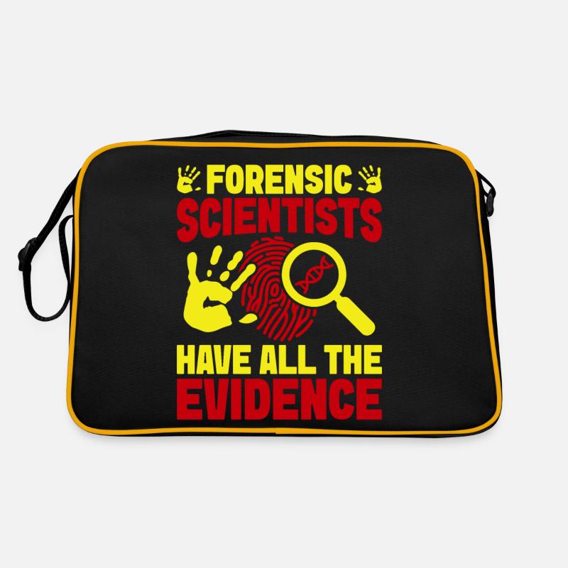 Forensic Science Major Have All The Evidence - Retro Bag - black/gold