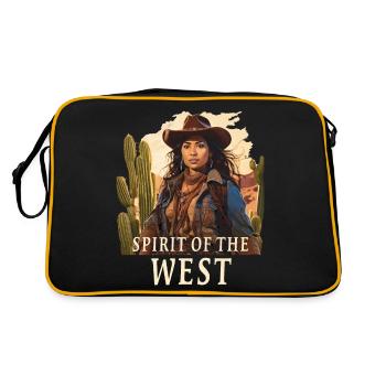 L’ DE L’OUEST - Sac Retro - noir/or - Dos
