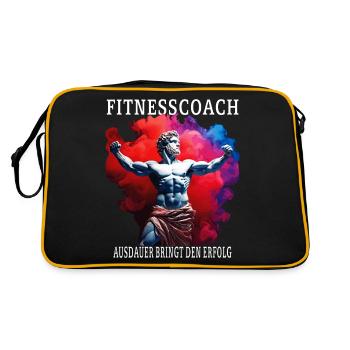 L’ENDURANCE DU PRÉPARATEUR PHYSIQUE APPORTE DU SUCCÈS - Sac Retro - noir/or - Dos