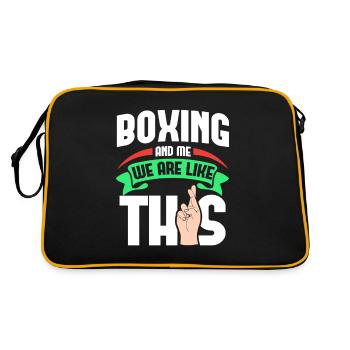 Boxing Me sont comme - Sac Retro - noir/or - Dos