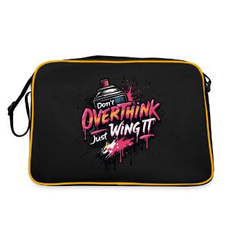SCHNAPPEN SIE ES SICH EINFACH - Retro Tasche - Schwarz/Gold - Hinten