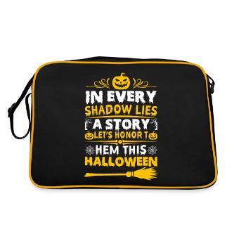In every shadow lies a story; let’s honor them thi - Retro Bag - black/gold - Back